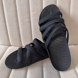 CROCS Women's Strappy Black Sandals